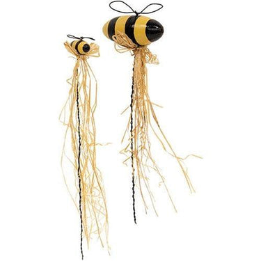 2 Set Wooden Bee Plant Pokes - The Fox Decor